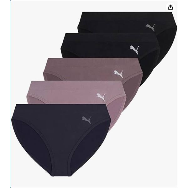 PUMA Bikini 5-Pack XL Seamless Underwear