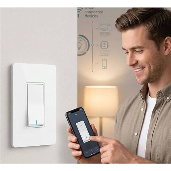 Globe Wi-Fi Smart Switches, No Hub Required, 2-Packs
