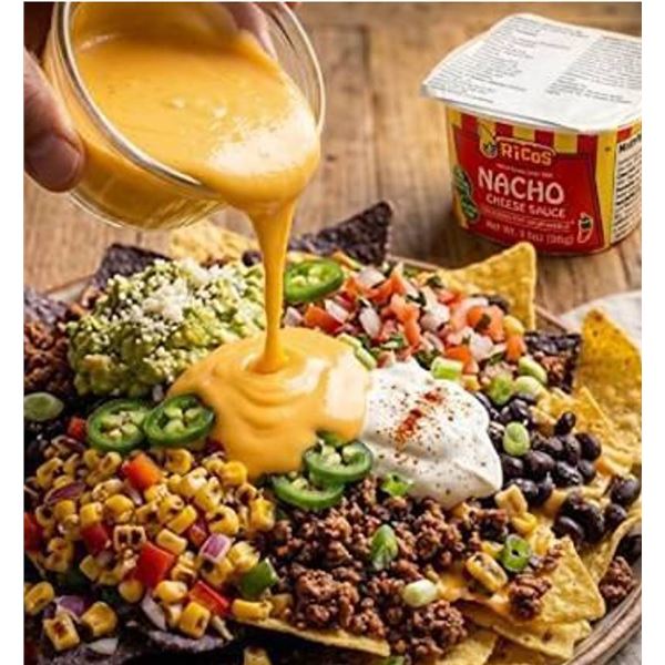 Ricos Nacho Cheese Sauce 3.5oz Cups, Lot of 16
