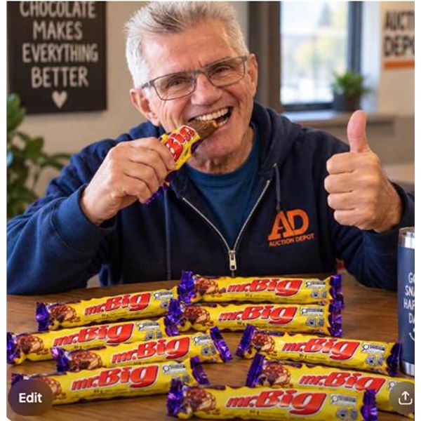 Cadbury Mr. Big Candy Bars 12 Pack 50g Each