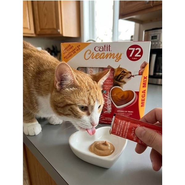 Catit Creamy Cat Treats Mega Mix 72 Tubes