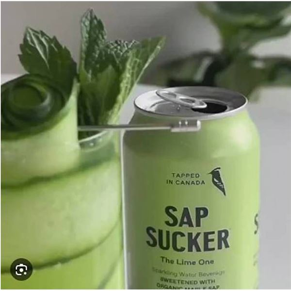 Sapsucker Sparkling Lime Maple Sap 12x355ml Cans