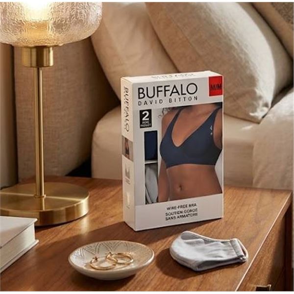 Buffalo David Bitton Wire-Free Seamless Bras M 2 Pack