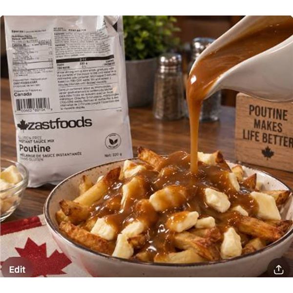 Zastfoods Poutine Instant Sauce Mix 8 x 220g