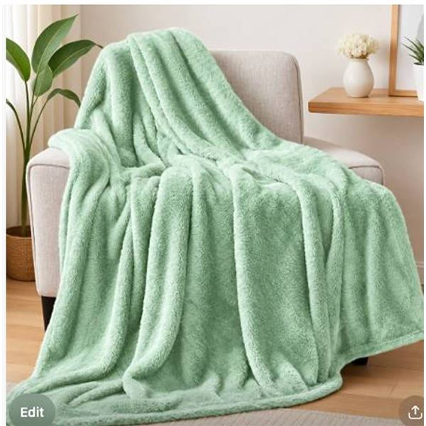Kate spade New York Mint Green Throw Blanket