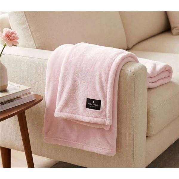 Kate Spade New York Pink Throw Blanket