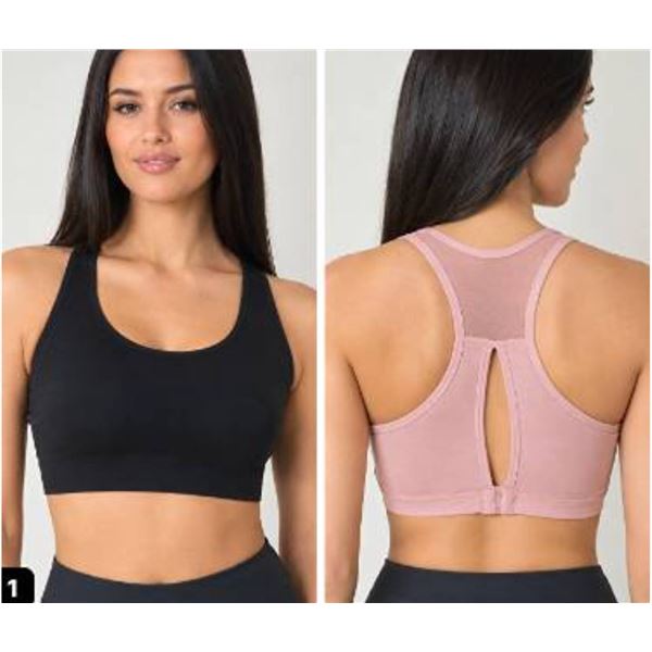 Mondetta Mesh Back Keyhole Sports Bra 2 Pack S/P