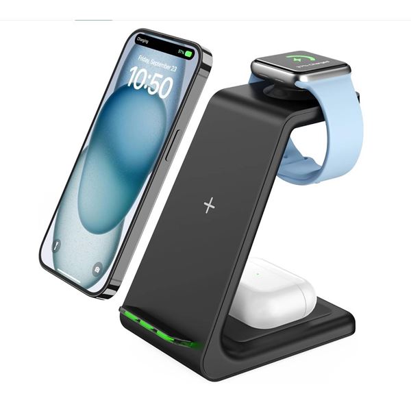3-in-1 Wireless Charging Station Stand Dock
