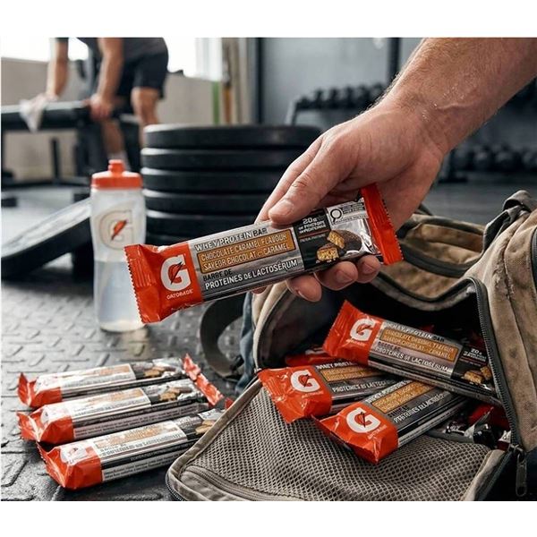 Gatorade Whey Protein Bars Chocolate Caramel 12ct x 80g