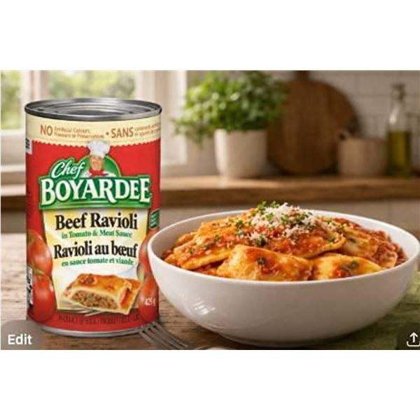 Chef Boyardee Beef Ravioli 12 x 425g Cans