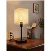 Image 1 : COZO USB Bedside Table Lamp With Charger Ports
