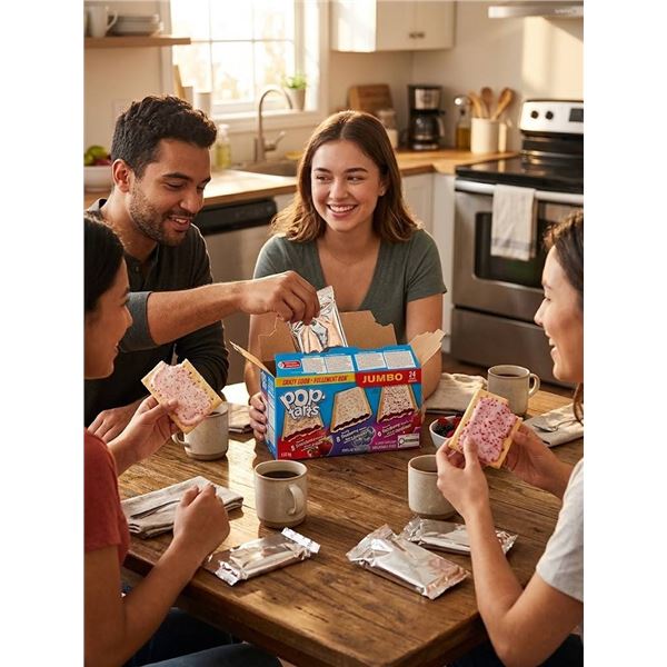 Pop-Tarts Jumbo 24 Pack Strawberry Blueberry Raspberry