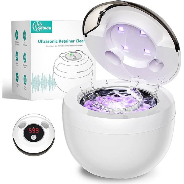 Aootuda 45kHz Ultrasonic Cleaner with UV, 200ml