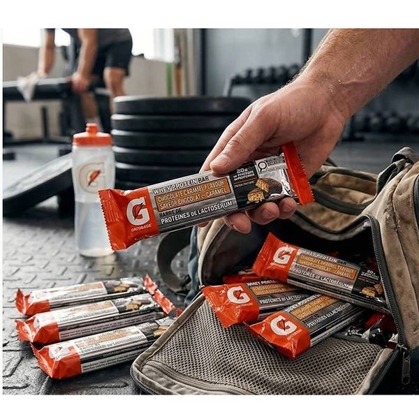 Gatorade Whey Protein Bar Chocolate Caramel 12ct