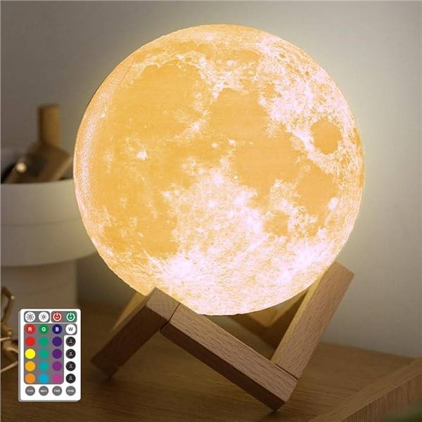 CPLA Moon Lamp 5.9in 128 Colours w/ Stand Remote