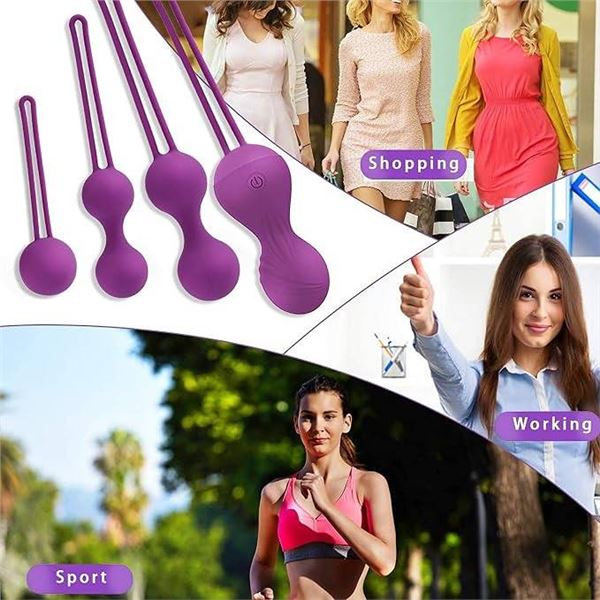4pcs Women Kegel Balls Exercise Set