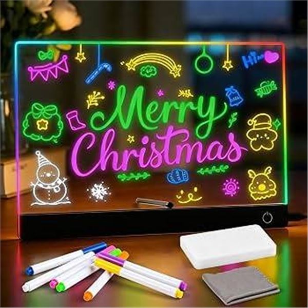 VinTS LED Drawing Board 15.75x11.81 Inch 7-Color