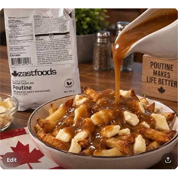 Zast Foods Instant Poutine Sauce Mix 8x220g