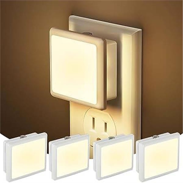 LED Night Light Plug In 6 Pack Warm White