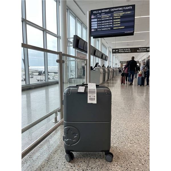 Air Canada Grey Hard Shell Carry-On Suitcase