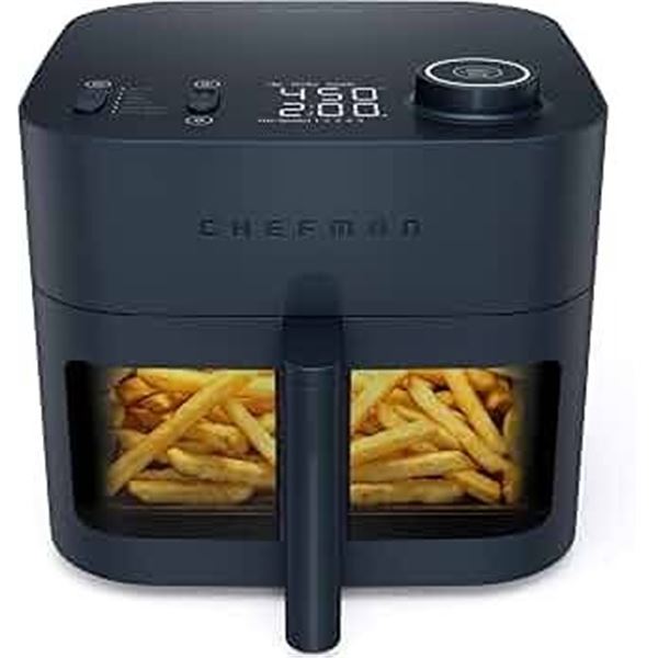 Chefman Digital Air Fryer Black Countertop