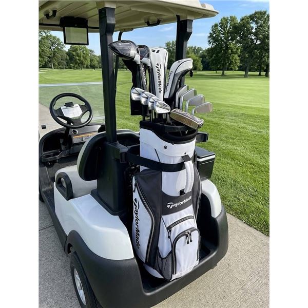 TaylorMade White Black Golf Cart Bag 14-Way Top