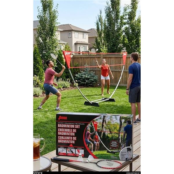 Penn Badminton Set with Steel Base and Caddy