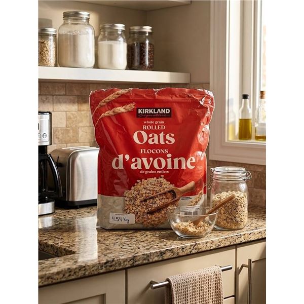 Kirkland Whole Grain Rolled Oats 4.54 kg Bag