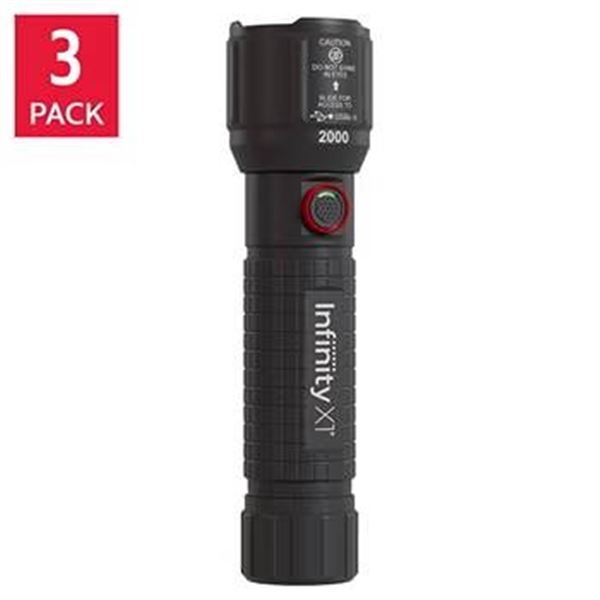 Infinity XT LED Flashlights Set of 3 2000 Lumens