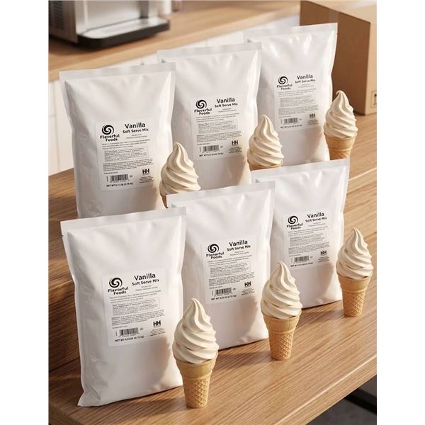 Flavorful Foods Vanilla Soft Serve Mix 36 lb