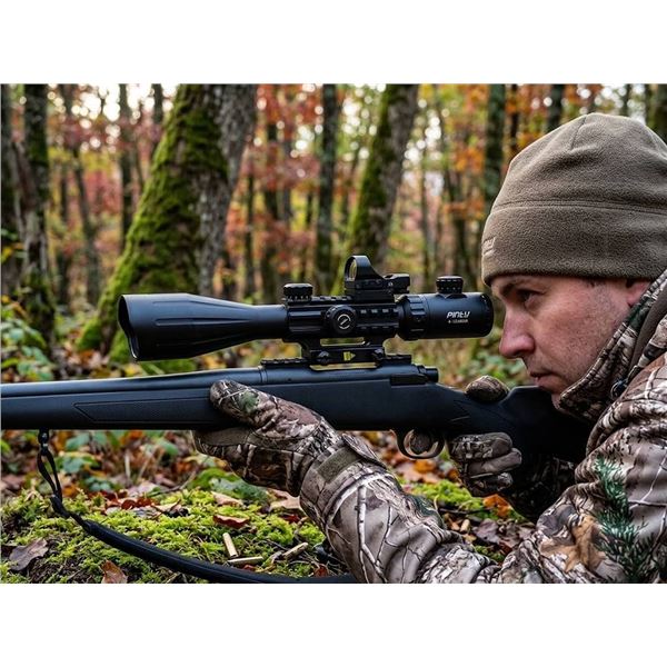 Pinty 4-12x50 IR Scope with Dot Sight Kit