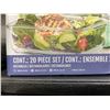 Image 4 : Ello Color Lock Glass Food Storage 20 Piece Set