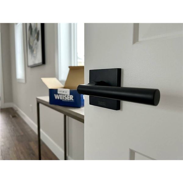 3 Weiser Montreal Iron Black Passage Levers