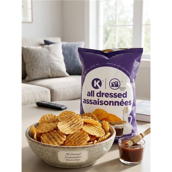 K All Dressed Potato Chips 8 x 180g Bags