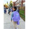 Image 1 : Roots Purple Geometric Print Backpack