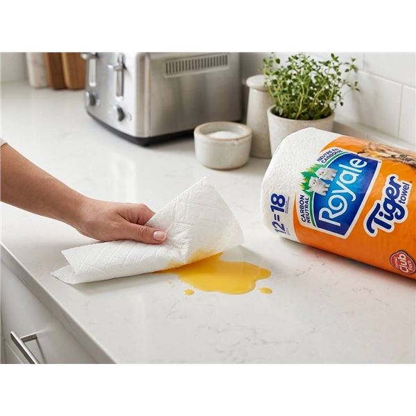 Royale Tiger Towel Paper Towels 12 Rolls 2 Ply