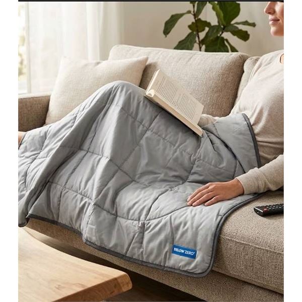 Below Zero Grey Quilted Blanket, 150x200cm Polyester