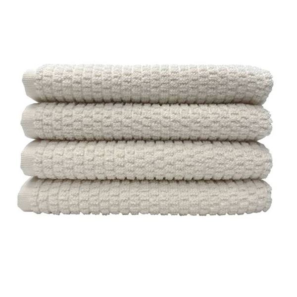 Evolution Set of 4 Grey Hand Towels Cotton