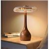 Image 1 : WITHINROM Small Teardrop Table Lamp, Wood Base
