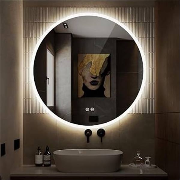 WOSEKBATH LED Bathroom Mirror Backlit Dimmable
