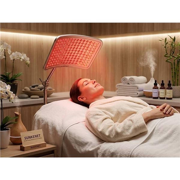 SUNKENET Red Light Therapy Lamp 13.8x8.7in 30W