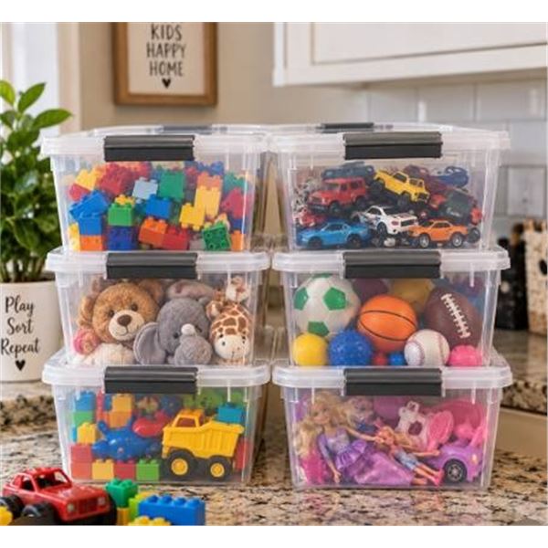 Tuff Store Latchbox Storage Set 6 Pack 12.2L
