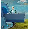 Image 1 : Timber Ridge Blue Folding Camp Bed with Bag