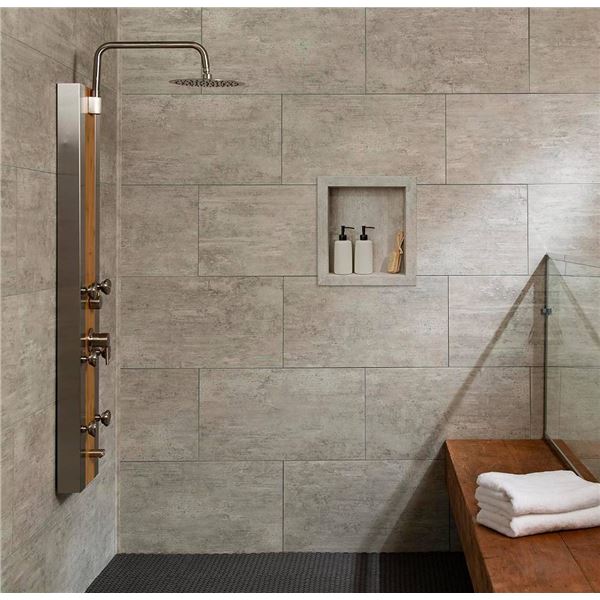 Palisade 25.6 in. x 14.8 in. Interlocking Vinyl Waterproof Wall/Backsplash Tiles for Kitchen or Bath