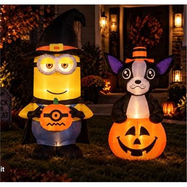 2 Inflatable Halloween Decor Figures