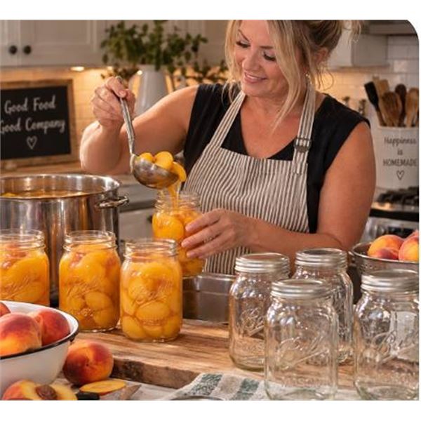 Ball Mason Jars Set of 12, 31.5 oz Regular Mouth