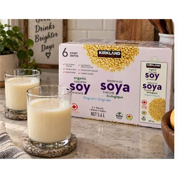 Kirkland Organic Fortified Soy Beverage 6 x 946ml