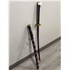 Image 9 : 40" Decorative Katana With Red Blade Edge