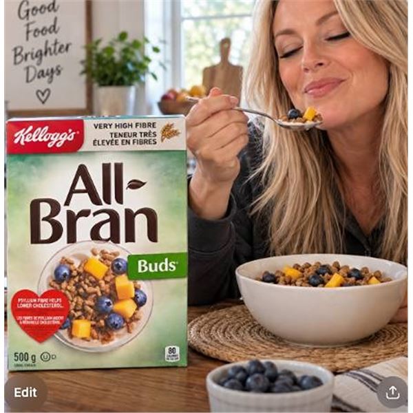 Kellogg's All-Bran Buds Cereal 5 x 500g Boxes
