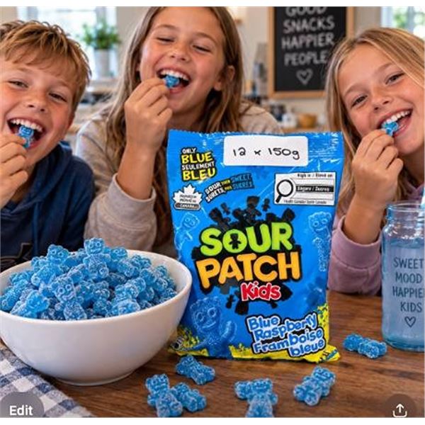 Sour Patch Kids Blue Raspberry 12x150g Pack